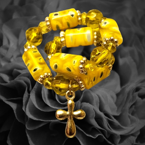 Wisconsin Monarch's Jewelry - Wisconsin Monarch's Golden Son-Shine Bracelet